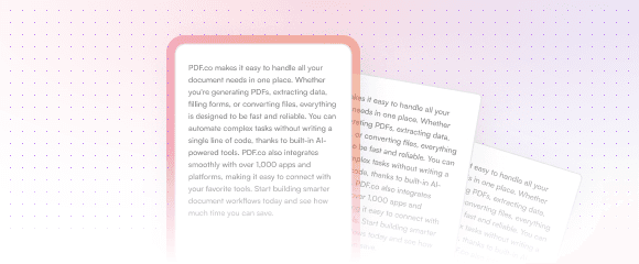 PDF split merge
