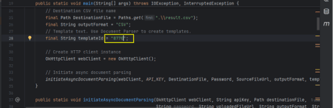Code snippet