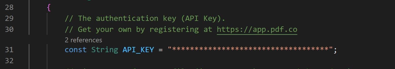 Add API Key