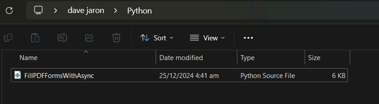 Save Python Program
