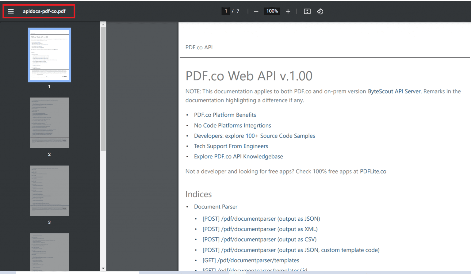 URL to PDF Converted Output