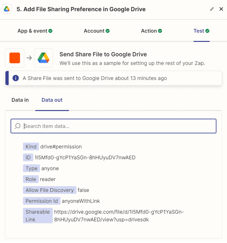 Send share file