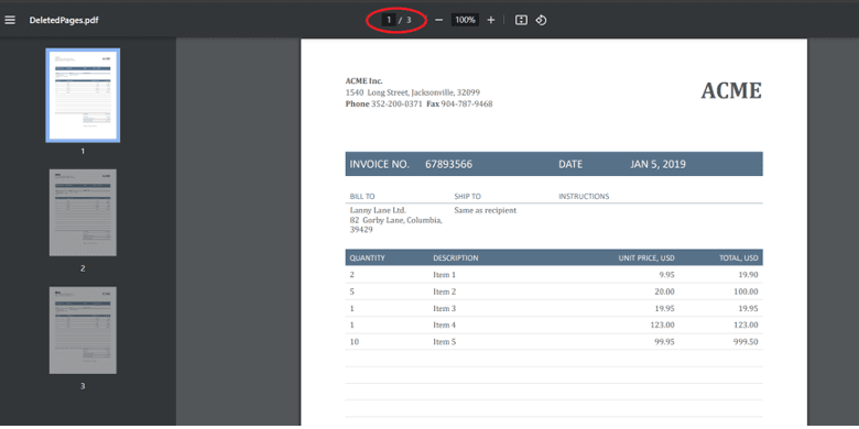 View Output