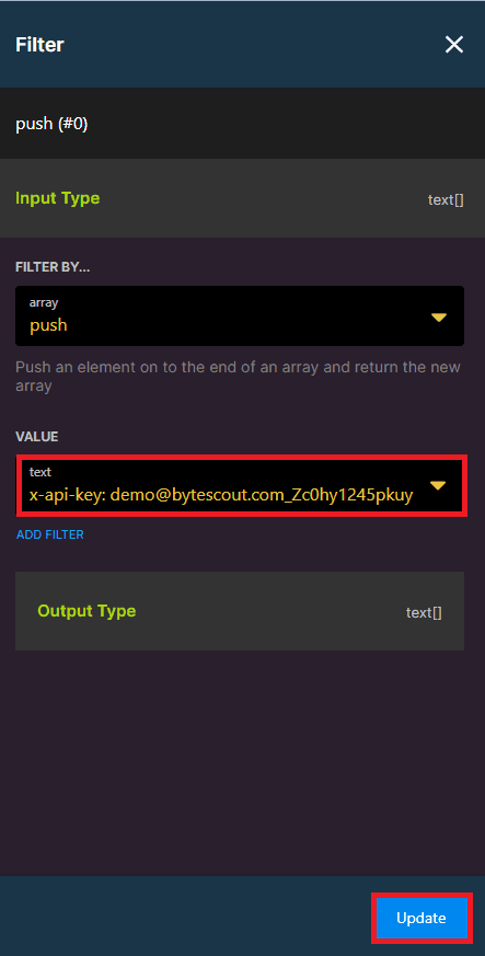 Add API Key