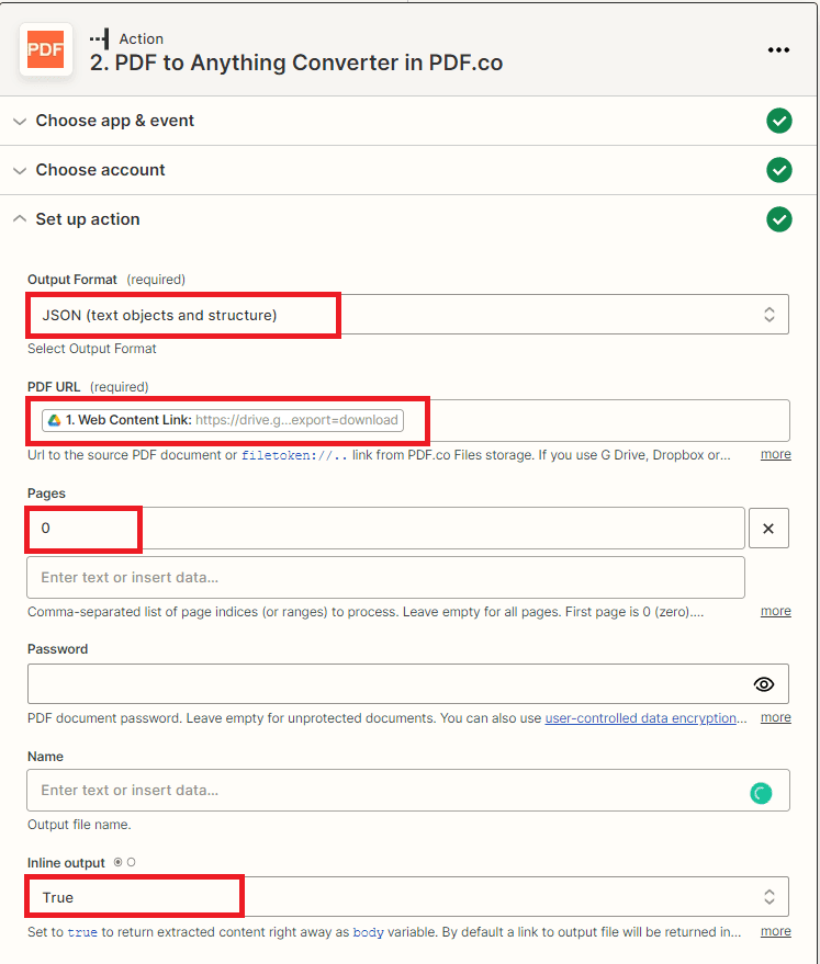 Setup PDF.co Configuration