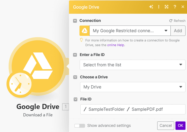 Setup Google Drive