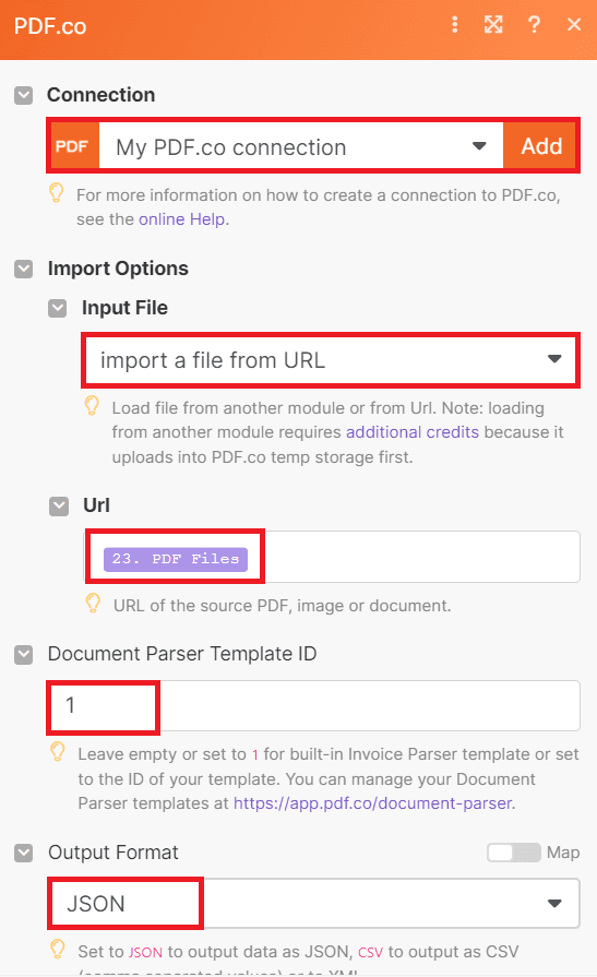Setup PDF.co Configuration
