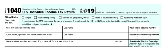 IRS Form F1040