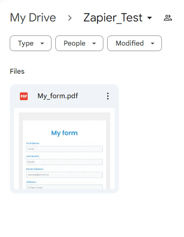 Open Google Drive Folder
