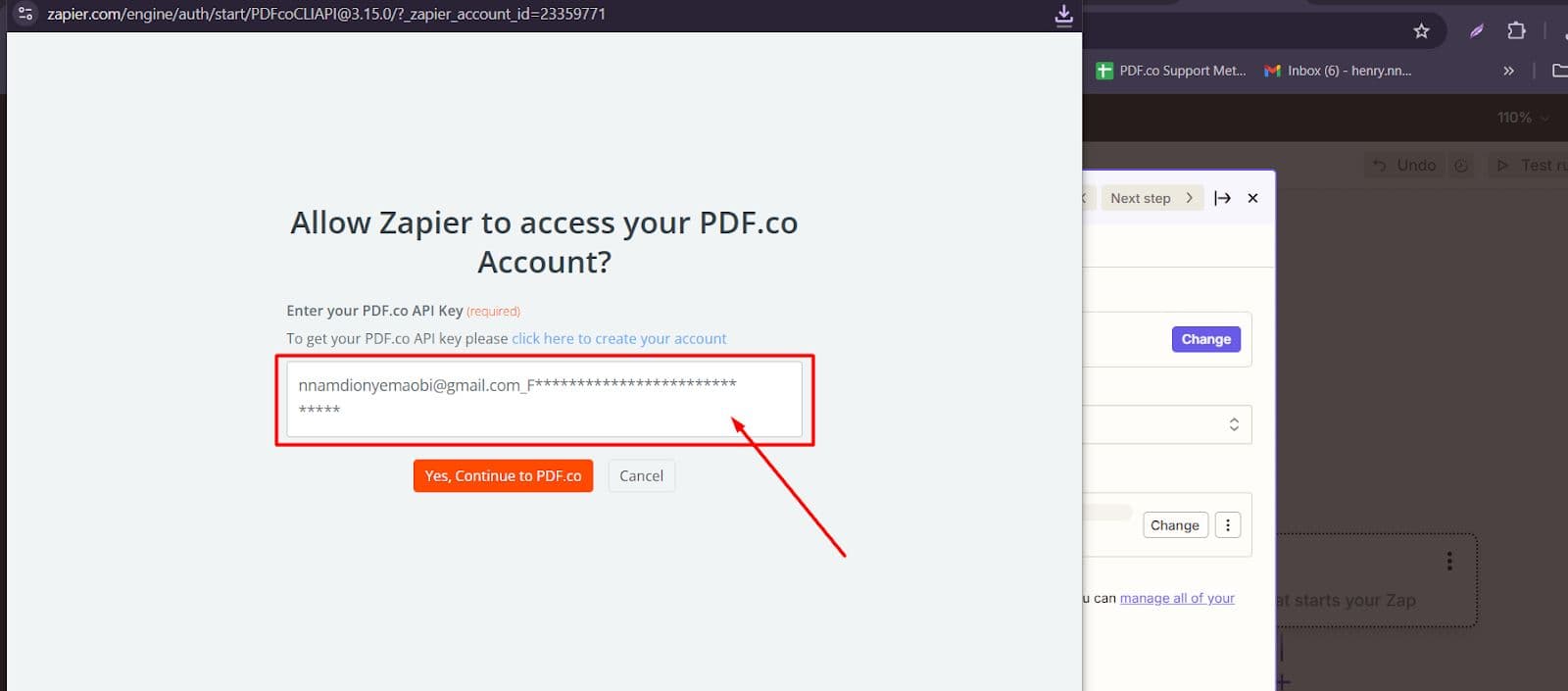Allow Zapier Access