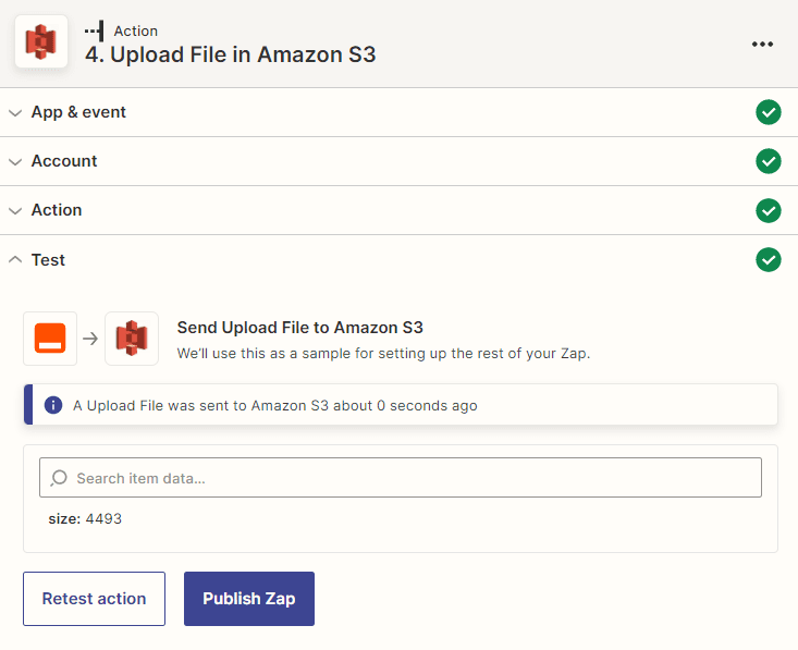 Amazon S3 Result