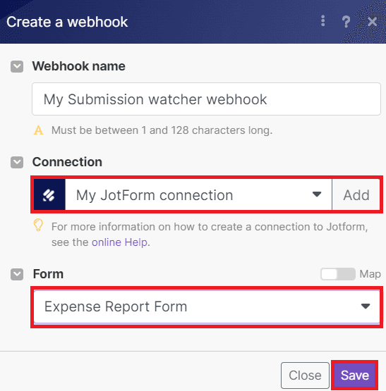 Create a Webhook