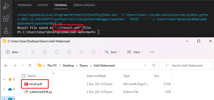 PDF Output