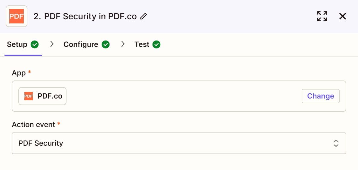 Add the PDF.co Security Module