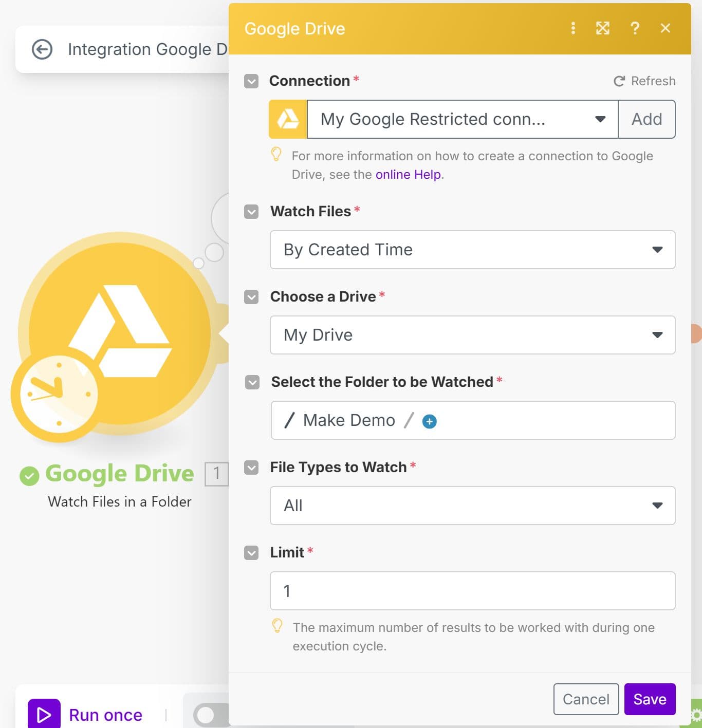Google Drive Connection