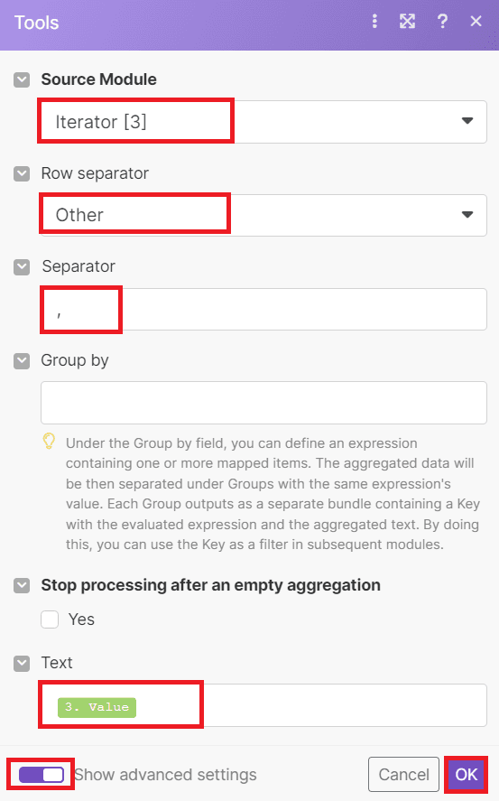 Setup Text Aggregator Tools