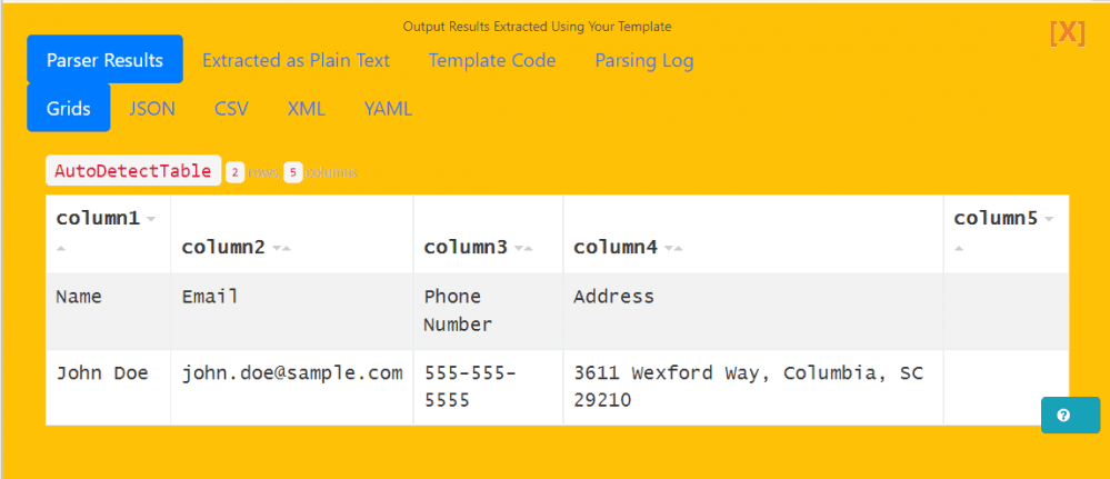 Test Result