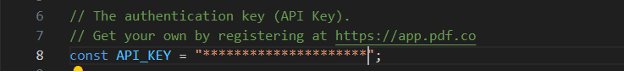 Add API Key