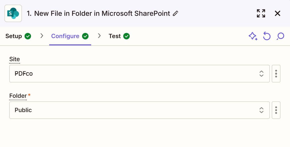 Site Name and Public folder