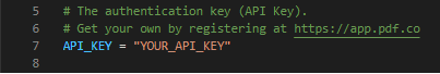Add API Key