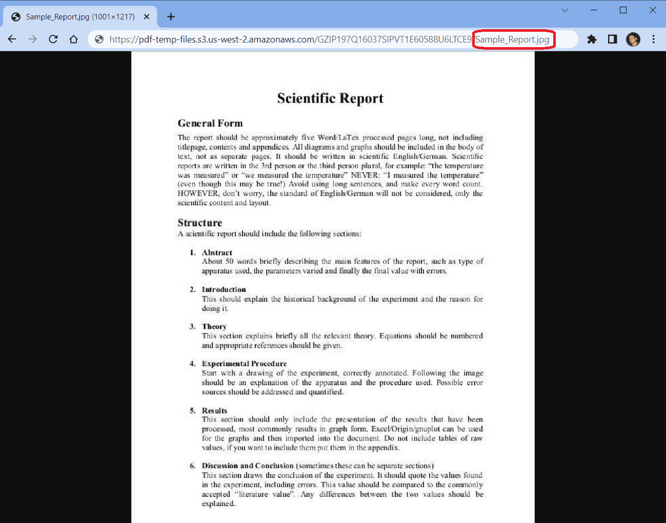 PDF to JPG Output