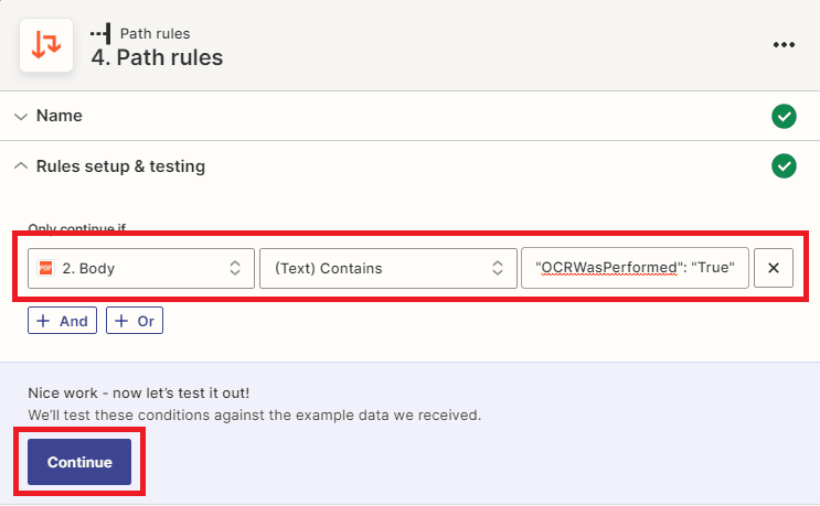 Setup Rules and Settings