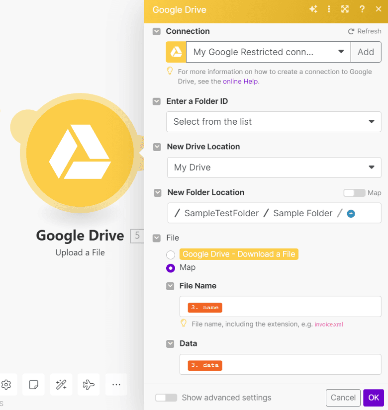 Setup Google Drive