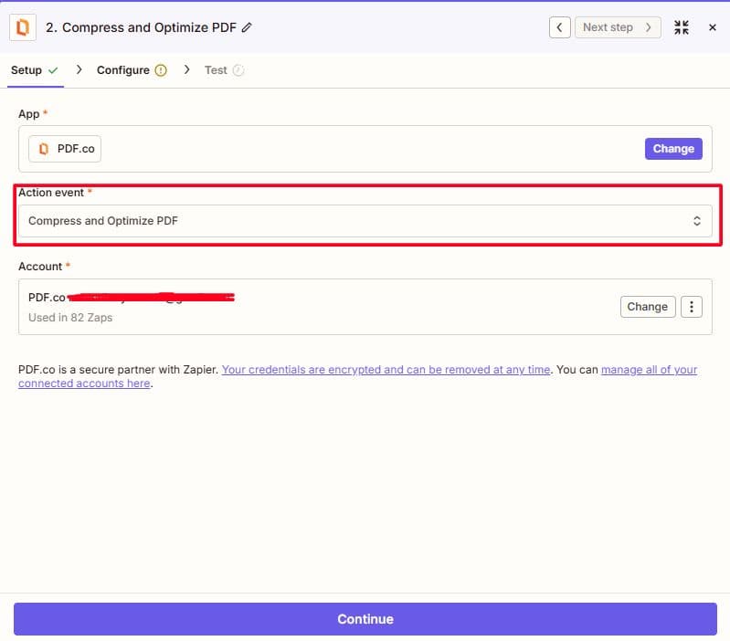 Compress & Optimize Action