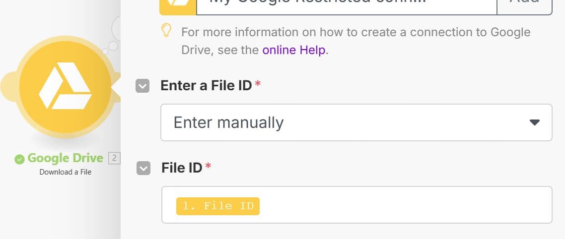 Configure Google Drive Module