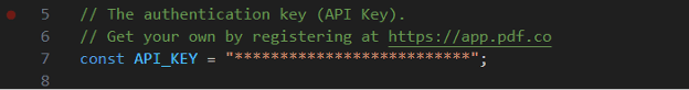 Add API Key