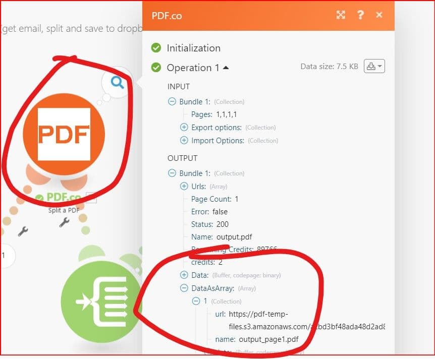 Flow Control - DataAsArray