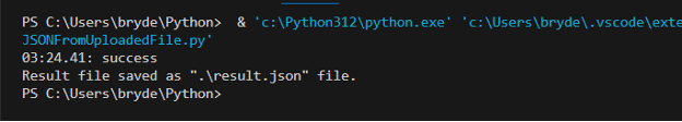 Execute the Program