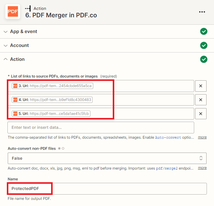 Setup PDF Merger