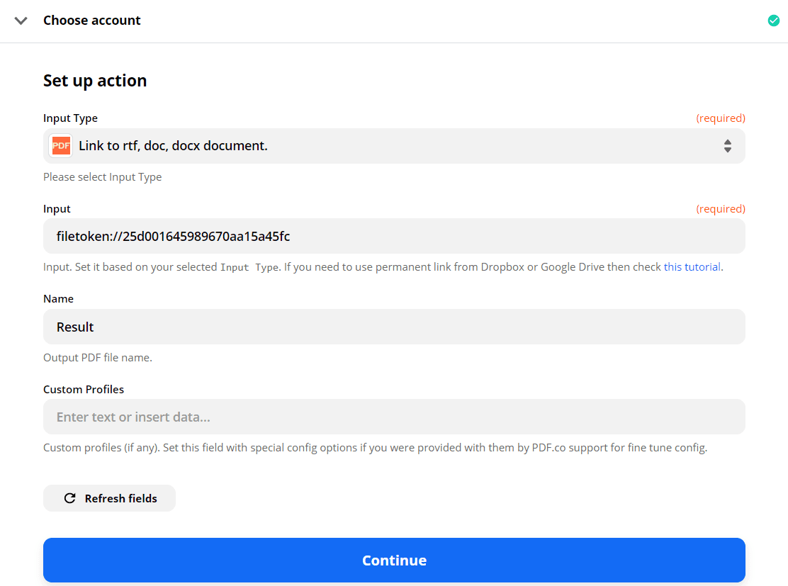 Configure Anything To PDF Converter With DocX Data