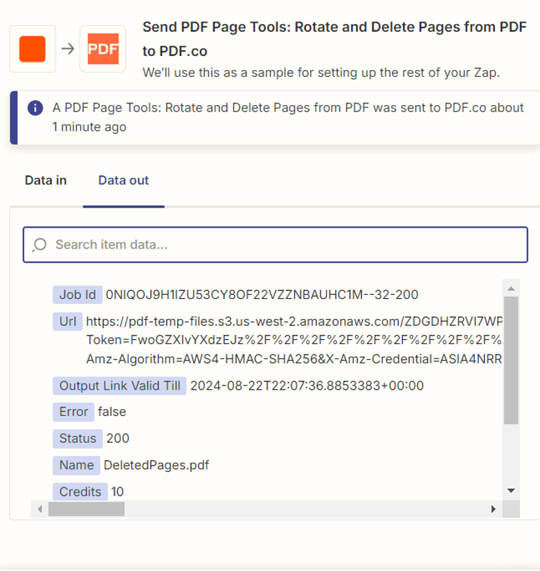 Test PDF.co Action