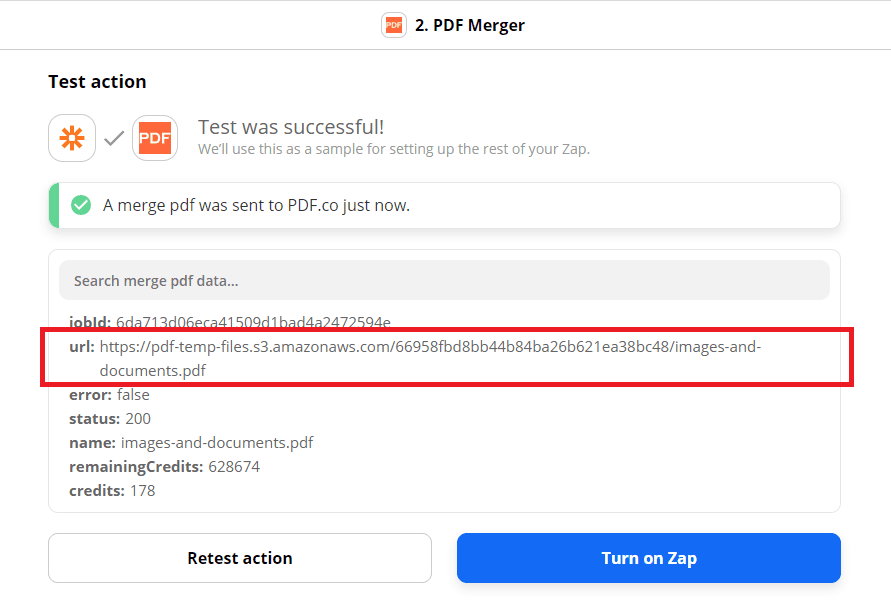 Copy temporary URL