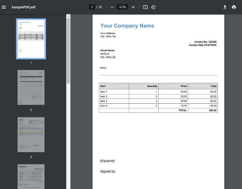 Sample Multi-Page PDF