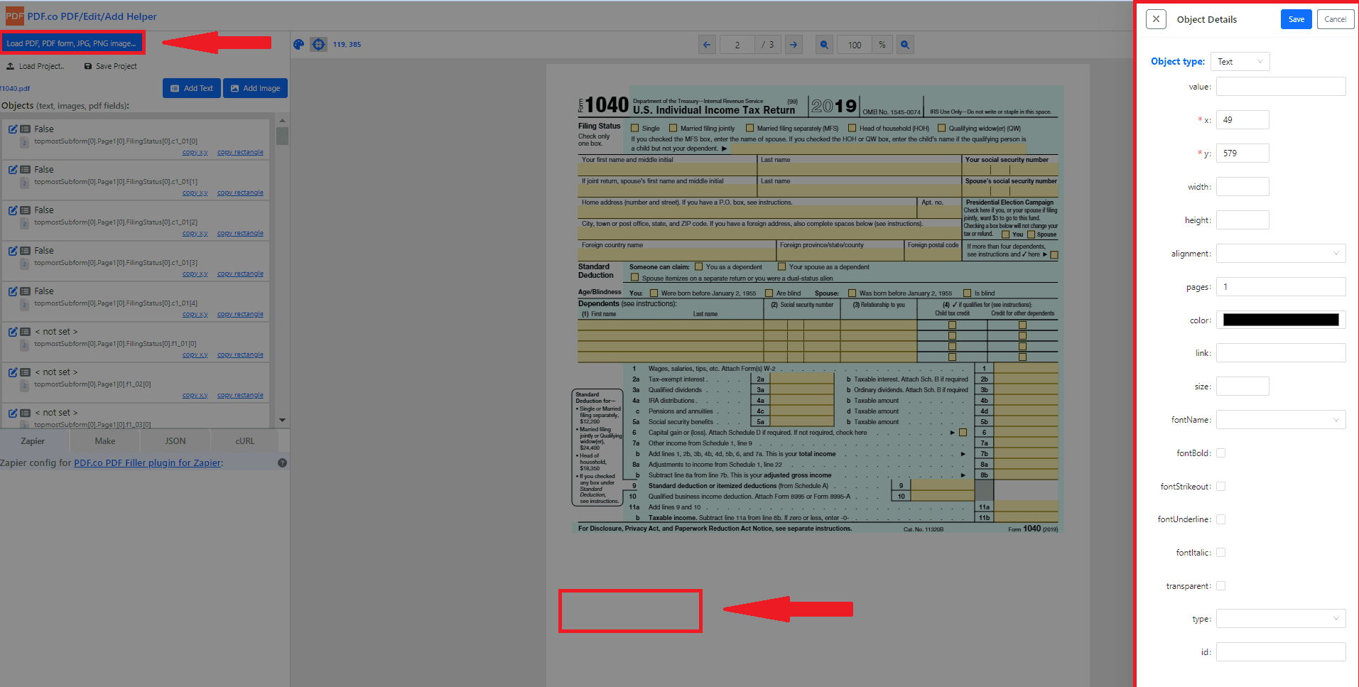 Load PDF Document